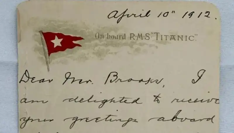 Titanik'in Tarihini Yazdıran O Mektup, Günümüze Tanık Oluyor
