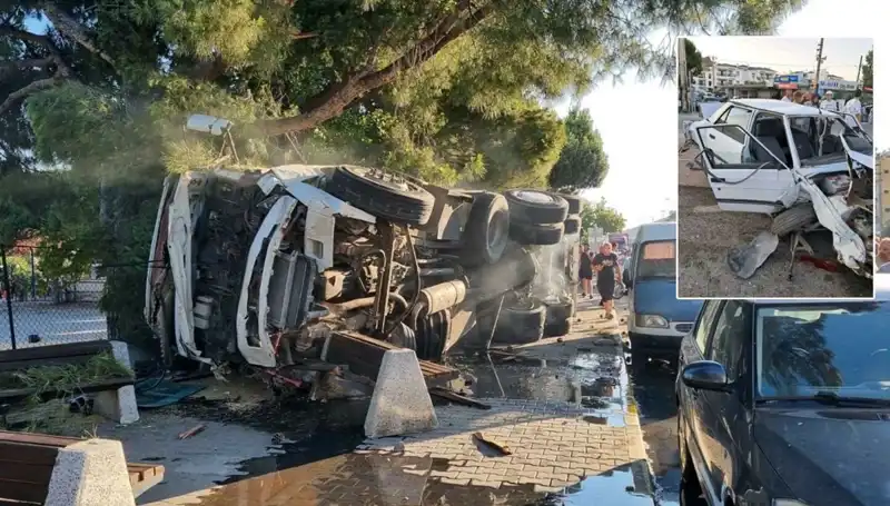 Fren Patlayan Kamyon, Trafikte Korku Dolu Anlar Yaşattı