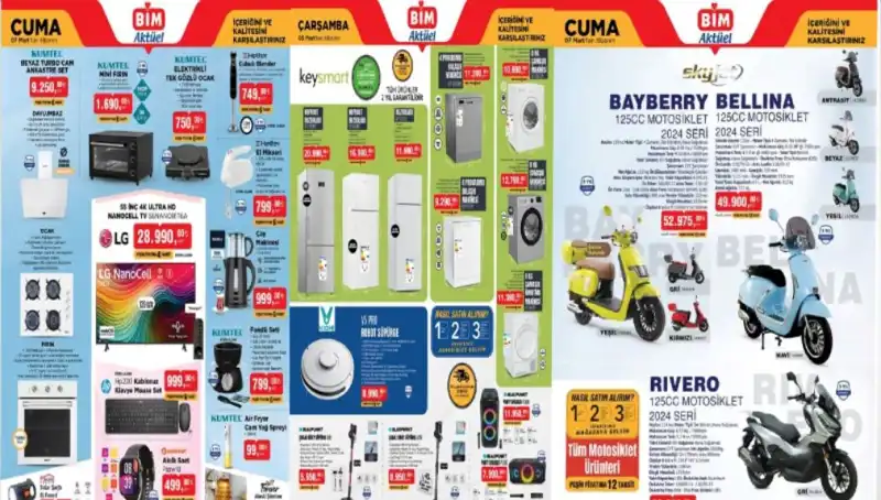 BİM 4 Mart 2025 Kataloğunda Hangi Ürünler Var? Elektronik ve Motosiklet İle Şaşırtıyor!