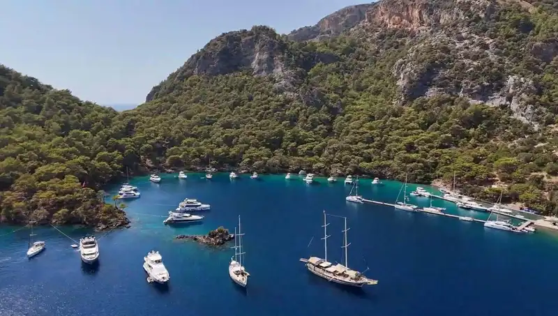 Göcek'in Gözde Koylarında Müzik Çalma Yasağı Uygulaması Başladı