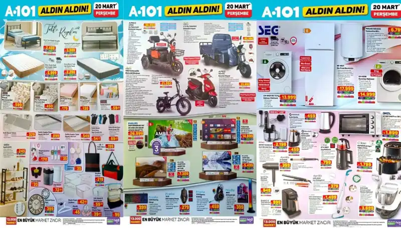 A101 Aktüel Kataloğu: 20 Mart’ta Ev Ürünleri Fırsatları Sizi Bekliyor